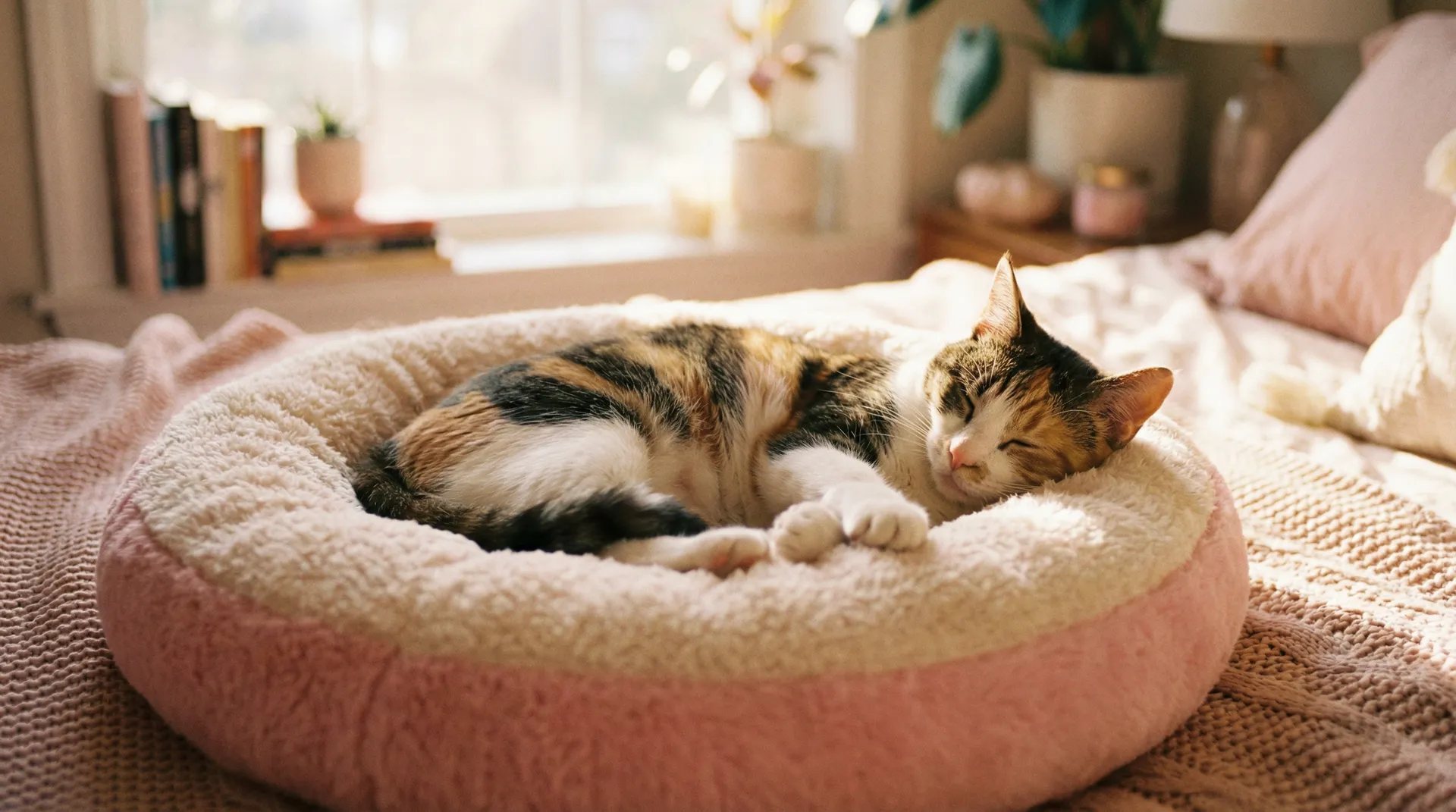 三花猫安静入睡 - 开心春色网
